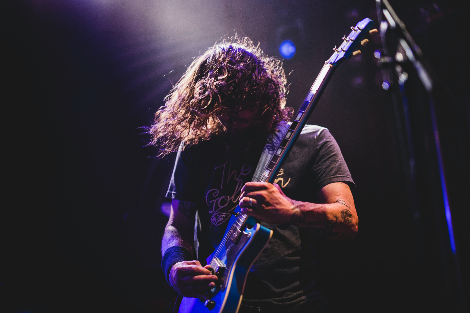 Guitarist on stage